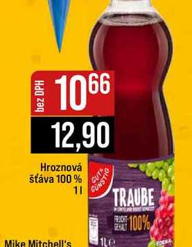 Hroznová šťáva 100% 1l