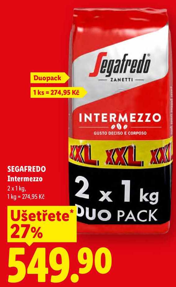 SEGAFREDO Intermezzo, 2 x 1 kg