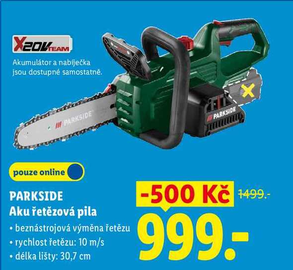 PARKSIDE Aku řetězová pila