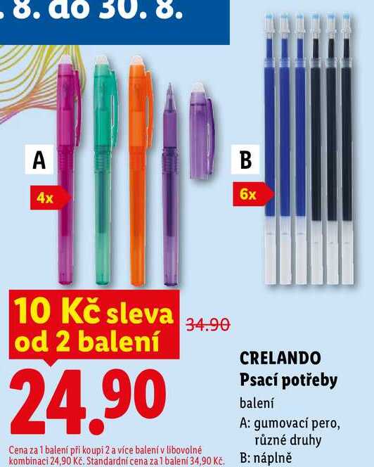 CRELANDO Psací potřeby
