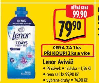 Lenor Aviváž 59 dávek