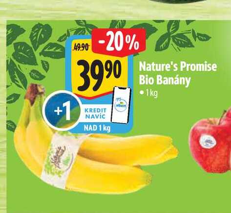 Nature's Promise Bio Banány 1kg