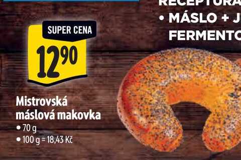 Mistrovská máslová makovka 70g
