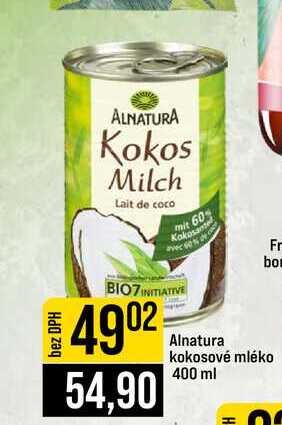 Alnatura kokosové mléko 400 ml 