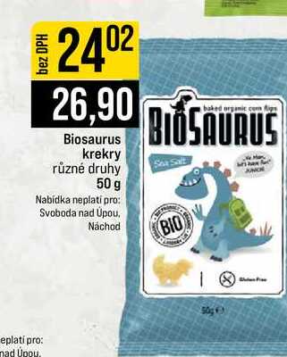 Biosaurus krekry různé druhy 50 g