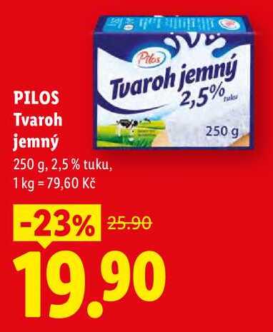 PILOS Tvaroh jemný, 250 g