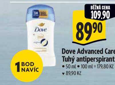 Dove Advanced Care Tuhý antiperspirant 50 ml