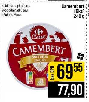 Camembert 8ks 240 g 