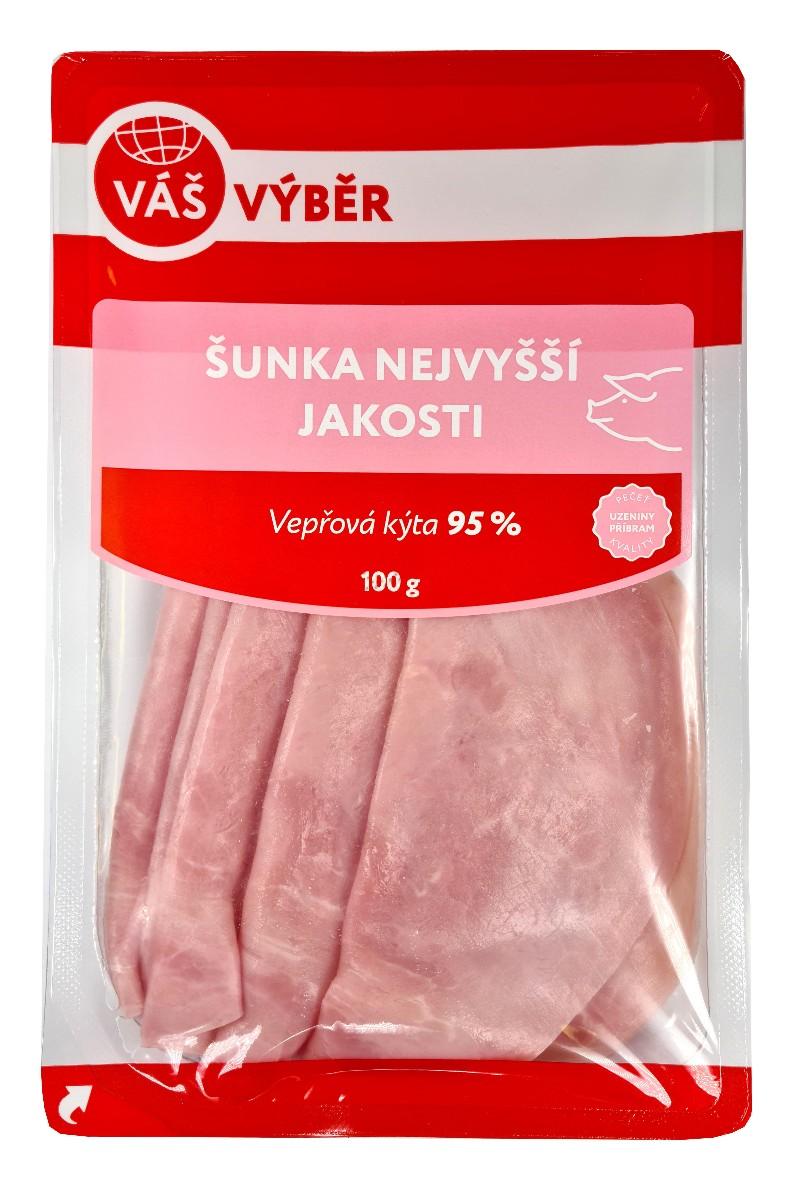 VÁŠ VÝBĚR Šunka nejvyšší jakosti, 100 g