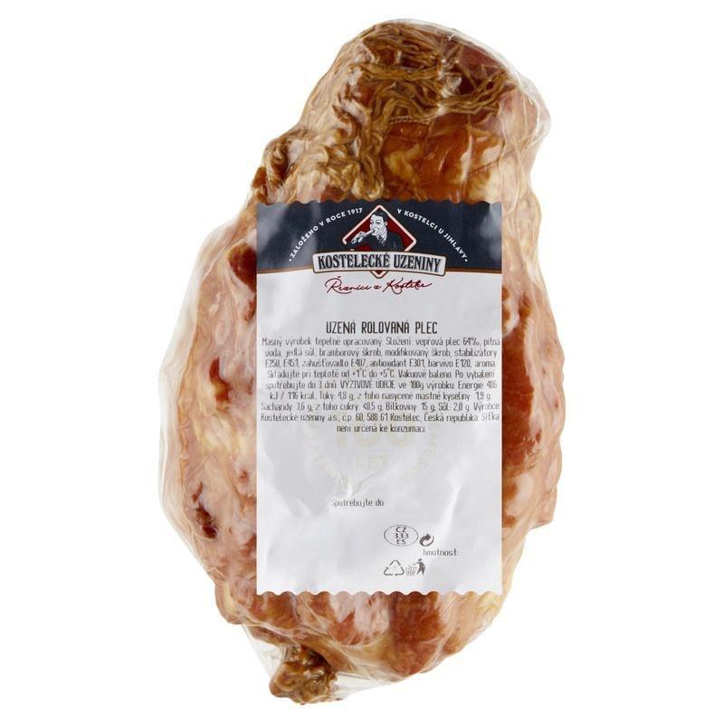 Kostelecké uzeniny Uzená rolovaná plec, Uzený bok, 1 kg