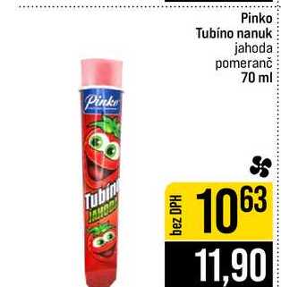Pinko Tubíno nanuk jahoda pomeranč 70 ml