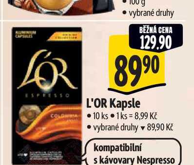 L'OR Kapsle 10 ks