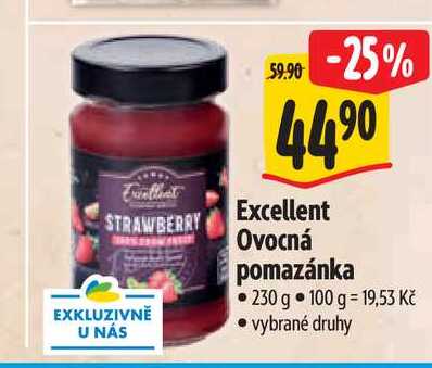 Excellent Ovocná pomazánka 230 g