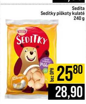 Sedita Seditky piškoty kulaté 240 g
