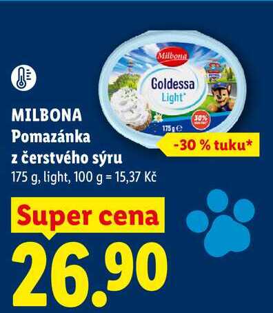 MILBONA Pomazánka z čerstvého sýru, 175 g