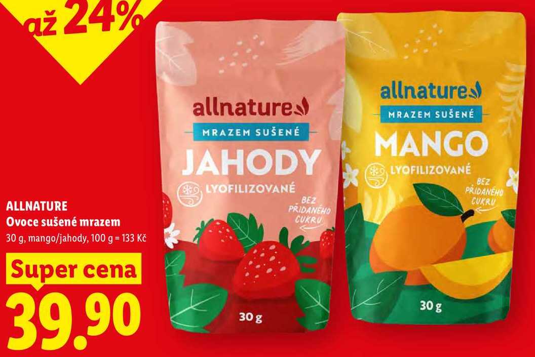 ALLNATURE Ovoce sušené mrazem, 30 g