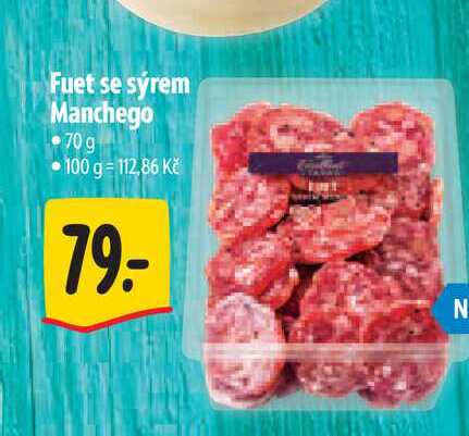 Fuet se sýrem Manchego 70 g