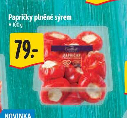 Papričky plněné sýrem 100g