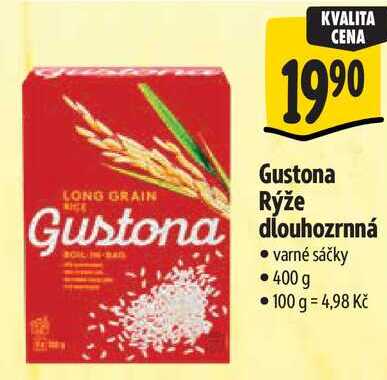 Gustona Rýže dlouhozrnná, 400 g