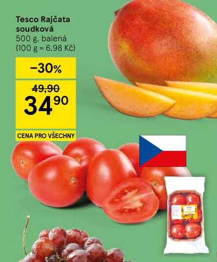 Tesco Rajčata soudková, 500 g, balená 