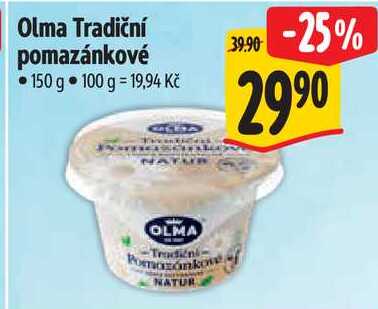 Olma Tradiční pomazánkové, 150 g