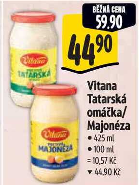 Vitana Tatarská omáčka/Majonéza, 425 ml