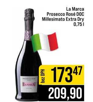 La Marca Prosecco Rosé DOC Millesimato Extra Dry 0,75l 