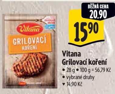 Vitana Grilovací koření, 28 g 