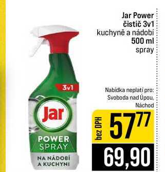Jar Power čistič 3v1 kuchyně a nádobí 500 ml spray 
