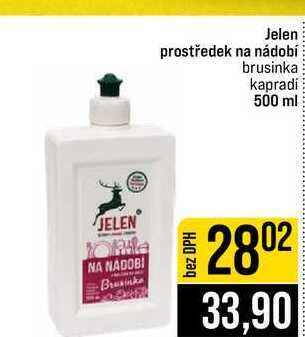 Jelen prostředek na nádobí brusinka kapradi 500 ml