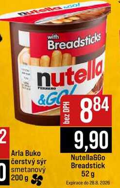 Nutella&Go Breadstick 52 g 200 g 
