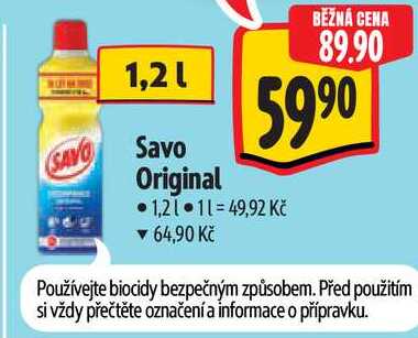 Savo Original, 1,2 l