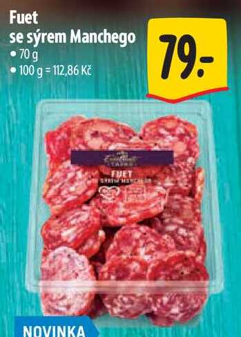Fuet se sýrem Manchego, 70 g