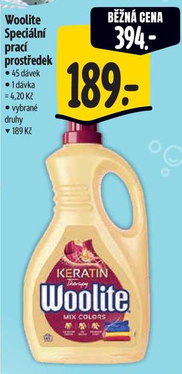 Woolite Speciální prací prostředek, 45 dávek