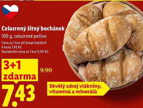 Celozrnný žitný bochánek, 100 g
