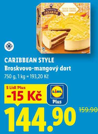CARIBBEAN STYLE Broskvovo-mangový dort, 750 g