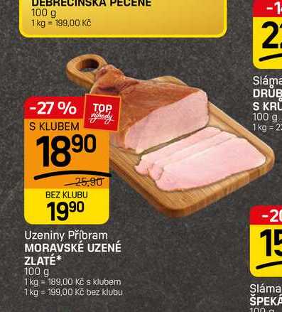 MORAVSKÉ UZENÉ ZLATÉ* 100 g 