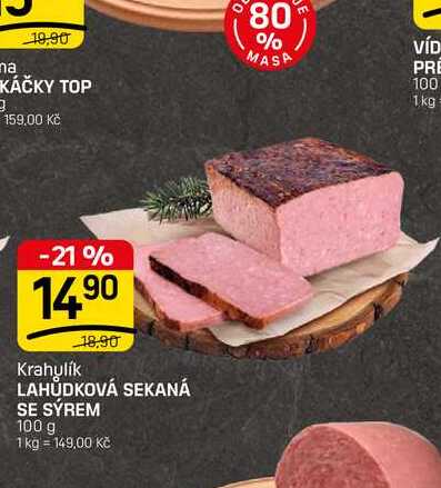 LAHŮDKOVÁ SEKANÁ SE SÝREM 100 g