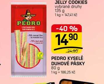 PEDRO KYSELÉ DUHOVÉ PÁSKY 80 g