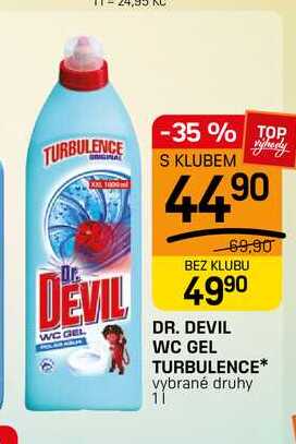 DR. DEVIL WC GEL TURBULENCE* vybrané druhy 1l