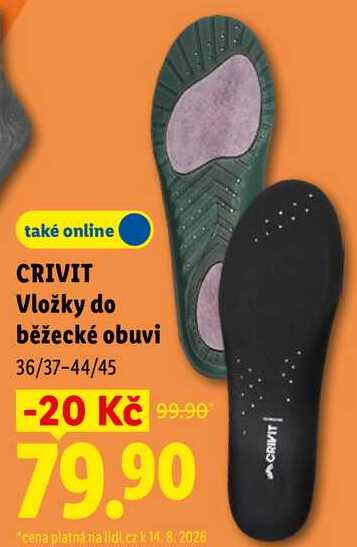 CRIVIT Vložky do běžecké obuvi