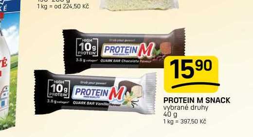 PROTEIN M SNACK vybrané druhy 40 g