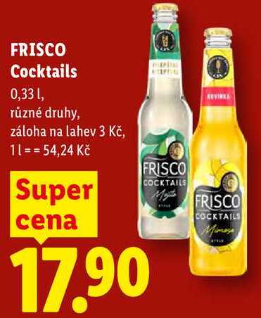 FRISCO Cocktails, 0,33 l