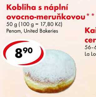 Kobliha s náplní ovocno-meruňkovou, 50 g 