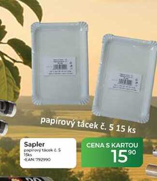Sapler papírový tácek č.5 15ks