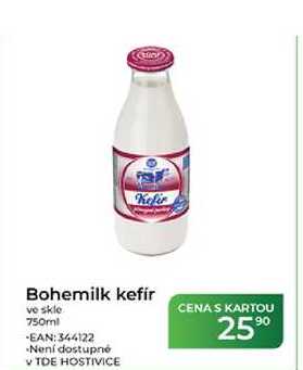 Bohemilk kefír ve skle 750ml