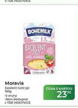 Moravia Excelent Gold sýr 100g -2 druhy
