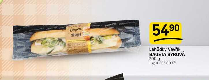 BAGETÁ SÝROVÁ 200 g