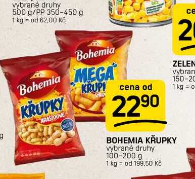 BOHEMIA KŘUPKY vybrané druhy 100-200 g 