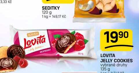 LOVITA JELLY COOKIES vybrané druhy 135 g